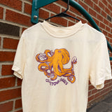 Collegetown Bagels Short Sleeve Cream Octopus Tee