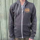 CTB Orange Octopus Zip-Up Hoodie