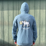CTB Dog With Bagel Zip-Up Hoodie