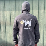 CTB Dog With Bagel Zip-Up Hoodie